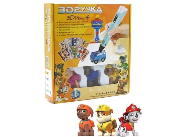 3Д ручка 3D Pen 4 c LCD дисплеем и игрушкой 